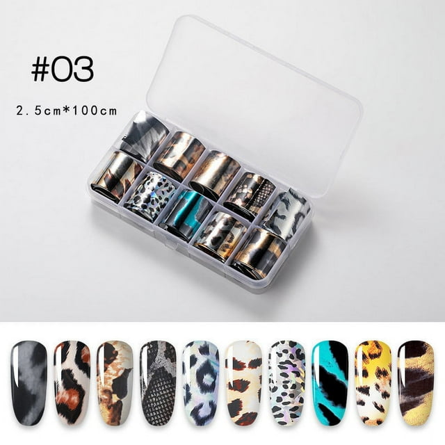 FcBaudy Nail Stickers for Nail Art,Nail Stickers for Women Nail Star Sticker Boxed Transfer Sticker Colorful Laser-, Paper Nail Stickers