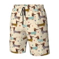 thumbnail image 5 of Naloa Dachshund Dog Men's Beach Shorts, Surfing shorts, Swim trunks, Quick Dry Swim Trunks for Surfing Beach Fun - Large, 5 of 9