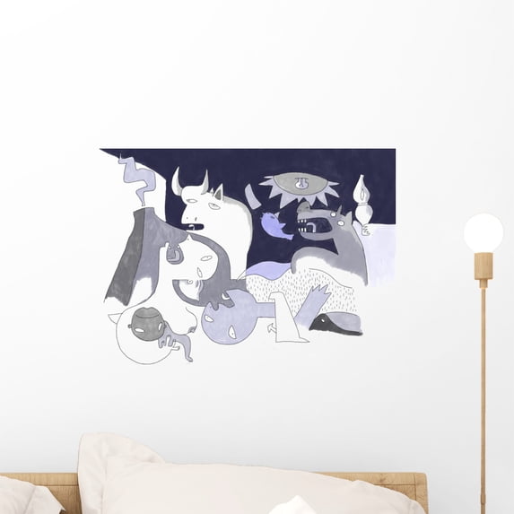 Guernica Wall Mural by Wallmonkeys Peel and Stick Graphic (18 in W x 13 in H) WM164204