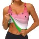 thumbnail image 3 of Fotbe Watermelon Sujetador Deportivo Largo sin Aros para Mujer con Almohadillas y Soporte Medio, Transpirable y Absorbente, Camiseta Tipo Chaleco o Tank Top-Large, 3 of 8