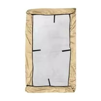 Beige Outdoor Swing Canopy Replacement Cover 3 Seater Porch Replacement Canopy for Swing Top Cover 75"x 47" Waterproof UV Resistant Sun Sahde for Garden Patio Hammock Outdoor All Weather Protection