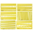 thumbnail image 1 of Traceease Modèle de Conception de Bijoux Outils de Dessin Pierre Précieuse Multi, Taille Pochoir à Bijoux - Lot de 6 Pcs, 1 of 6