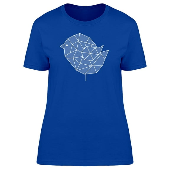 Cool Geometric Bird Doodle Tee Women's -Image by Shutterstock