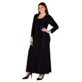 thumbnail image 5 of Plus Size Scoop Neck Shimmery Maxi Dress, 5 of 7