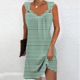thumbnail image 2 of TAGOLD Womens Summer Dress,Plus Size Casual Dress for Womens,Women's Summer Comfort Fashion Solid Color Pocket Sleeveless V-Neck Dress, 2 of 5