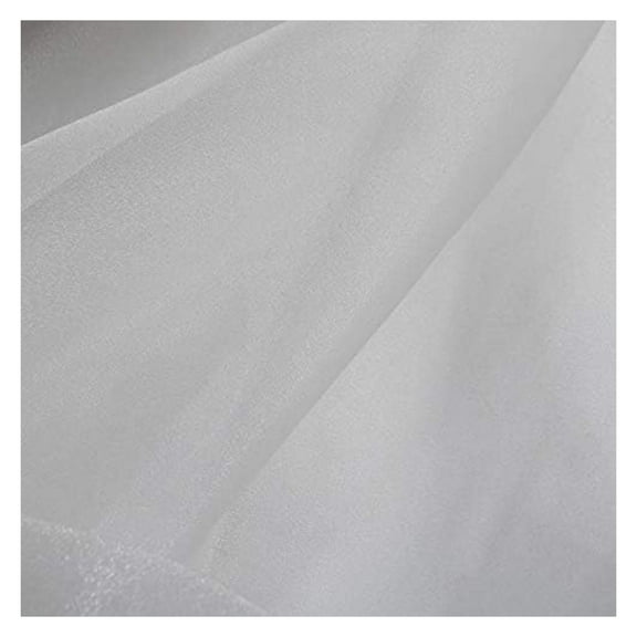 100 Yard Roll of 60" Wide Crystal Organza Sheer Fabric - White