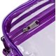 thumbnail image 4 of Bolsa de mensajería transparente para viajes de trabajo y negocios para hombres y mujeres (púrpura) oso de fresa vestir, 4 of 4