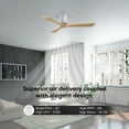 thumbnail image 4 of Matthews Fan Company IR3H-BW-LM-60 Irene 60" Barn Wood Hugger Ceiling Fan with 3 Light Maple Blades, Remote and Wall Control, Indoor/Outdoor Damp Rated, 4 of 6