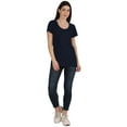 thumbnail image 5 of Inkmeso Inkmeso Womens Scoop-Neck T-shirt Short Sleeve Summer Basic Tee, 5 of 7