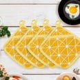 thumbnail image 4 of Maoww 4pcs/set Linen Table Tablecloths Easy Wash Durable Add Style To Dining Setting Elegant Table Mat 5Set, 4 of 6