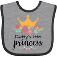 thumbnail image 3 of Inktastic Daddy's Little Princess Girls Baby Bib, 3 of 4