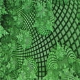 thumbnail image 1 of Ahgly Tapis d'Intérieur Lavable en Machine Carré Vert Émeraude Profond, 6 Pieds Carré, 1 of 7