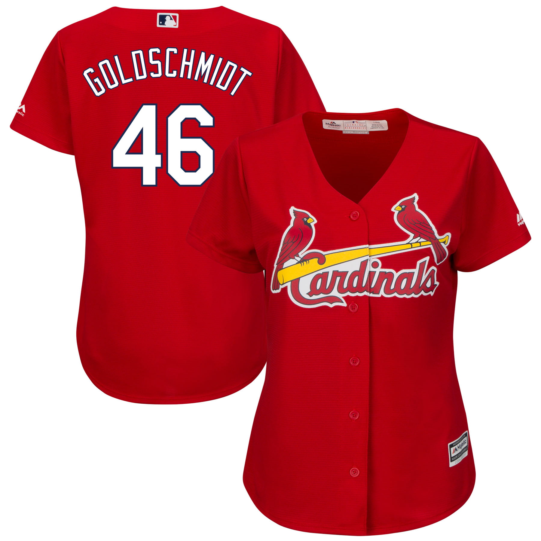 Paul Goldschmidt St. Louis Cardinals Majestic Women&#39;s Alternate Official Cool Base Player Jersey ...