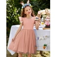 thumbnail image 4 of Arshiner Toddler Tutu Dresses Summer Tulle Cotton Birthday Birthday Dress for Girls, 4 of 7