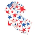 thumbnail image 5 of Ketyyh-chn99 Toddler Girl 4th of July Outfit Independence Day Girls Pajama Set Cute Home Short Sleeve Shorts Pajama Set Size for 6-7 Years,White, 5 of 5