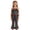 P163 Black, variant on Comfy Set Summer Soft 2 Piece Girls Child Holiday Daily Comfortable Vest With Flare Leg Pants Sets Floral Print Fashion Kids Classic Outfit Size 3-4 Years Black