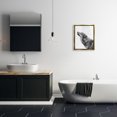 thumbnail image 3 of Stupell Industries Wolf in Bathroom Splash Animals & Insects Painting Gold Floater Framed Canvas Art Print Wall Art, 17 x 21, 3 of 10