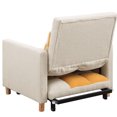 thumbnail image 7 of Convertible Sleeper Sofa Bed, 3-in-1 Multi-Functional Teddy Couch with Pull-Out Bed, 31" Modern Chaise Lounge with Adjustable Backrest and Pillow Foliding Sofa Bed for Living Room, Yellow, 7 of 7