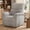 Gray (ZJ729-13), variant on 360° Swivel Rocker Glider Nursery Recliner Chair, Chenille Upholstered with Padded Armrest & Deep Seat, Manual Reclining Sofa for Living Room, Bedroom, Nursery (Light Gray)