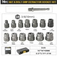 thumbnail image 3 of Nut Remover|Remover Tool Set 14 Piece Nut Remover Screw Extractor Tool Set ( Box Set), 3 of 9
