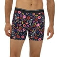thumbnail image 2 of Disketp Dancing Skeletons Floral Garden Men's Boxer Briefs Men’s Underwear Boxer Briefs for Men, 2 of 7