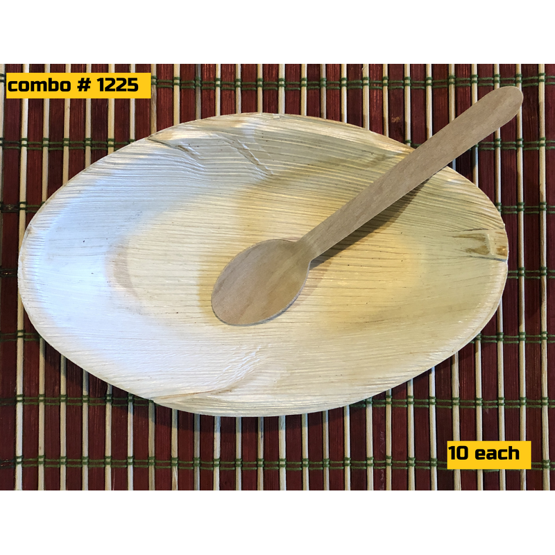 Bio Mart Leaf Tableware/100 NaturalEcofriendly/Disposable