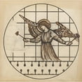 thumbnail image 3 of Sir Edward Coley Burne-Jones 20x20 Black Modern Framed Museum Art Print Titled - Angel Playing on Bells, 3 of 5