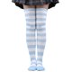 thumbnail image 1 of Nvzi 2 Pairs Over Knee Socks Knee-High Socks High Thigh Boot Stockings Women Knee Highs Socks for Girl Cosplay, Daily Wear,Light Blue, 1 of 2