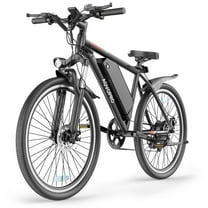 AOVOPRO BK520 Adult Electric Bicycles, 350W 26" Electric Mountain Bicycle, 48V Battery, 22Mph Electric Mountain Bike, Adjustable 7 Speed E-Bikes for Adults UL2849