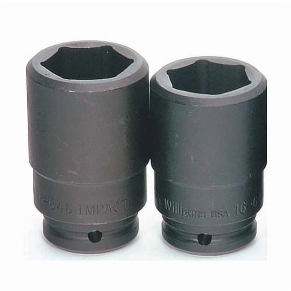 Williams 3/4" Drive Impact Socket Black Industrial, Deep 3/4" D,6Pt 1 JHW16-632