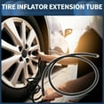 thumbnail image 3 of Unique Bargains 1 Set 39.37inch Tire Inflator Extension Tube with Air Chuck 0.305inx32TPI for Car Motorcycle Bicycle, 3 of 6