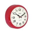 thumbnail image 4 of SHARP Retro Wall Clock Red Vintage Silent Non Ticking Bat Opp Quartz Analog Display, 4 of 8
