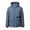 Blue, variant on Herrnalise New Men's Fashion Hooded Down Jacket Outdoor Overalls With Large Pockets Short Casual Down Jacket For Men And Women Long Sleeve Hooded Casual Outwear & Jackets Blue
