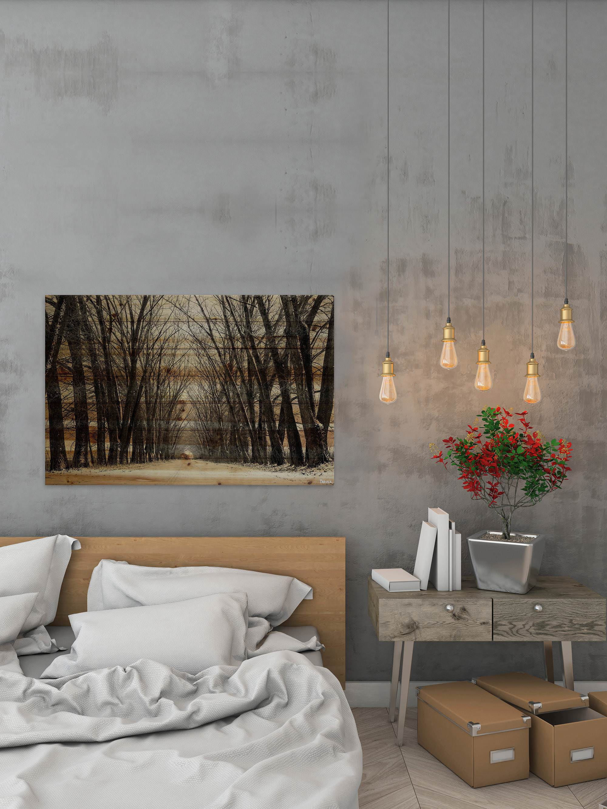 Tree Path II Painting Print on Wrapped Canvas