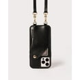 thumbnail image 3 of Holstere Smooth Black Genuine Leather iPhone Case Crossbody Purse - iPhone 12 / 12 Pro, 3 of 5