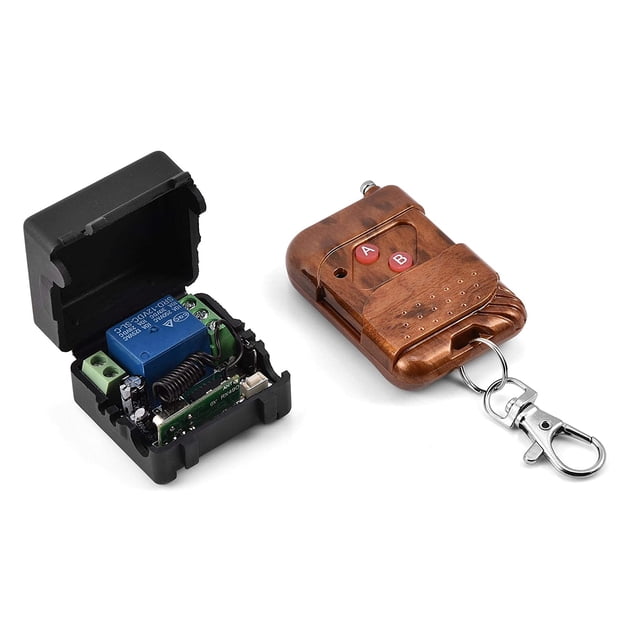 Receptor universal de 2 canales y 315 MHz con interruptor de relé de control remoto inalámbrico de 12 V