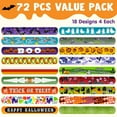 thumbnail image 6 of Joyfy 72 Pcs Halloween Slap Bracelets for Kids,Halloween Toys Bulk with Spider,Pumpkins,Animal Print for Prizes Gift Trick or Treat Party Favors,Halloween Crafts for Kids,Classroom Favors, 6 of 6