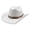 White, variant on Mens Straw Cowboy Hats - Women Men Western Shapeable Wide Brim Sun Hat Cowboy Hat,Black,One Size