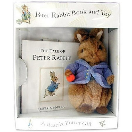 peter rabbit book and stuffed animal