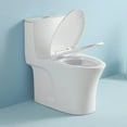 thumbnail image 6 of Dual-Flush One Piece Toilet,1.1/1.60 GPF Water-Saving Elongated Comfort Height Floor Mounted Toilet,Soft Closing Seat,Gloss White, 6 of 7