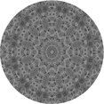 thumbnail image 1 of Ahgly Company Tapis d'Intérieur Ronds Lavables à la Machine, Style Transitionnel, Gris Loup Gris, 8 Pieds Rond, 1 of 7