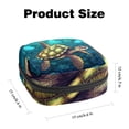 thumbnail image 2 of Sea Turtle Small Bag Period Pouch Small Wire Pouch Zipper Pencil Case Pouch in Plush Fabric, Sponge, and Oxford Cloth - 4.7x6.6x6.6 in, Ideal for Menstrual Pad Storage, 2 of 6