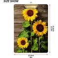thumbnail image 2 of FMSHPON Autumn Sunflower Wood Board Clipboard Hardboard Wood Nursing Clip Board and Pull for Standard A4 Letter 13x9 inches, 2 of 7