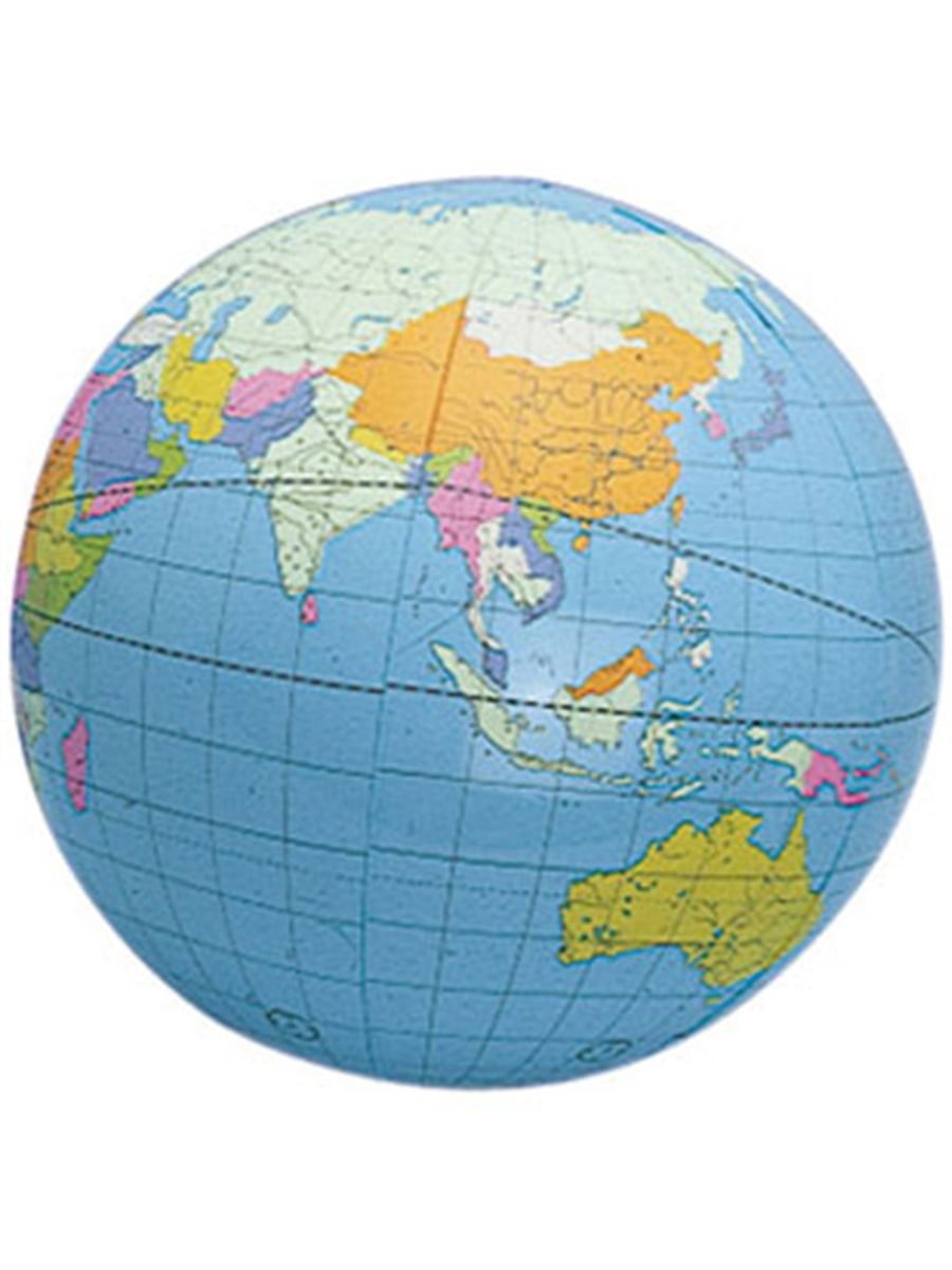 24 GLOBE BEACH BALL 12" Pool Party Earth World Map Teacher #AA47 Free Shipping 