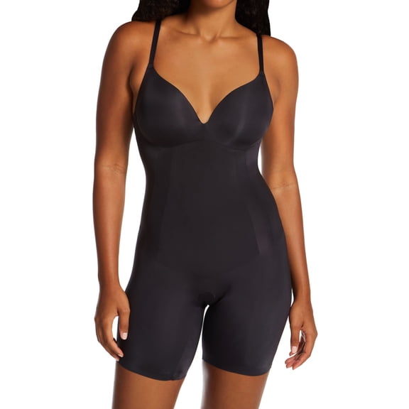 Women's Maidenform DMS089 All-in-One Body Shaper with Built in Bra (Black S)