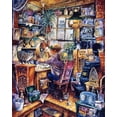 thumbnail image 2 of Bell, Bill 15x18 Gold Ornate Wood Framed with Double Matting Museum Art Print Titled - Radio Repairman, 2 of 4