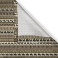 thumbnail image 4 of Ambesonne Savannah Valance Pack of 2, Ethnic Stripes Animals, 54"X12", Black and Brown, 4 of 5