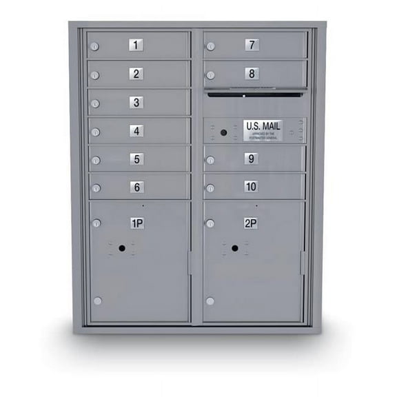 10-Door Standard 4C Mailbox with Parcel Door, 118