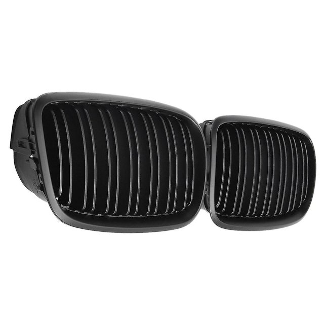 Parachoques delantero negro, rejilla frontal de doble listón para parrilla de riñón para X5 X6 E70 E71 2007-2014