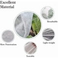 thumbnail image 5 of Juego de 2 fundas protectoras contra heladas, 80 x 99 cm, fundas protectoras contra heladas para plantas, bolsas con cordón para protección de invierno, funda protectora contra heladas, color blanco ER, 5 of 5